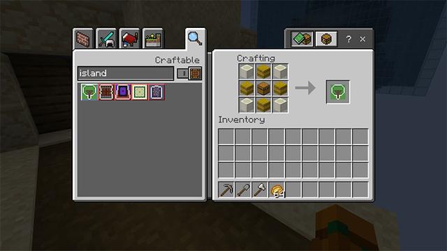 Screenshot of the Minecraft Bedrock Marketplace product Craftable Skyblock created by Octovon.