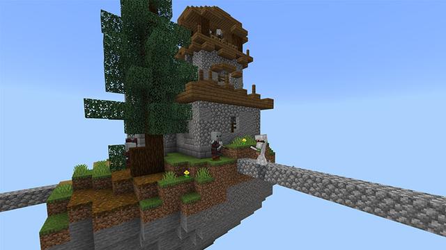 Screenshot of the Minecraft Bedrock Marketplace product Craftable Skyblock created by Octovon.