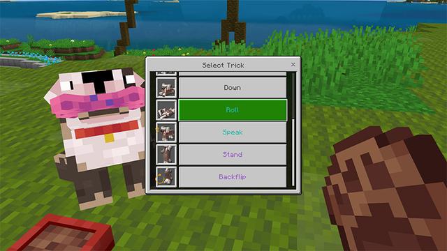 Screenshot of the Minecraft Bedrock Marketplace product Cute Dogs Add-On created by Octovon.