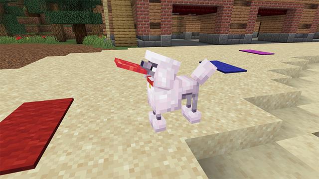Screenshot of the Minecraft Bedrock Marketplace product Cute Dogs Add-On created by Octovon.