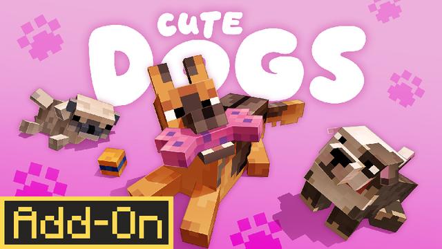 Thumbnail of the Minecraft Bedrock Marketplace product Cute Dogs Add-On created by Octovon.