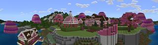 Panorama of the Minecraft Bedrock Marketplace product Cute Mansion created by Octovon.