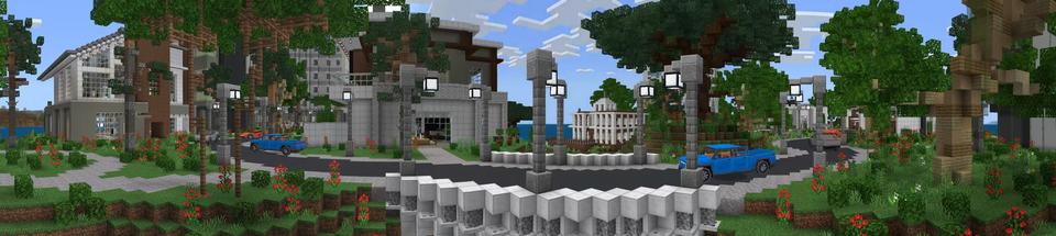 Panorama of the Minecraft Bedrock Marketplace product Electric Cars created by Octovon.