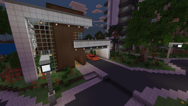 Screenshot of the Minecraft Bedrock Marketplace product Electric Cars created by Octovon.