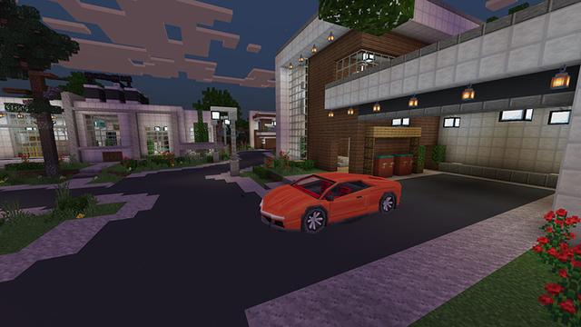 Screenshot of the Minecraft Bedrock Marketplace product Electric Cars created by Octovon.