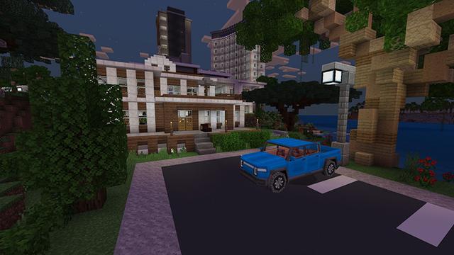 Screenshot of the Minecraft Bedrock Marketplace product Electric Cars created by Octovon.