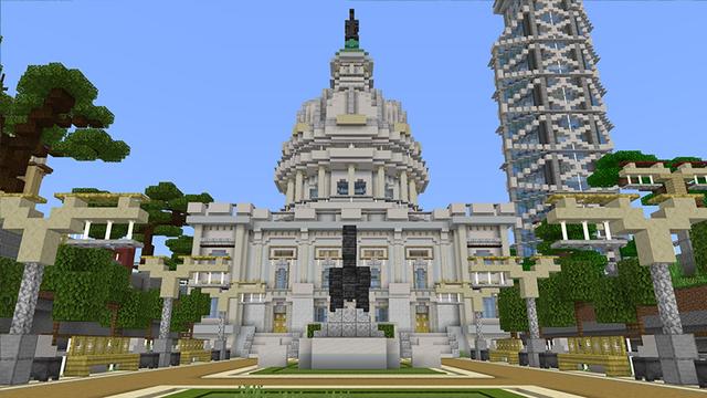 Screenshot of the Minecraft Bedrock Marketplace product Farlands Cities created by Octovon.