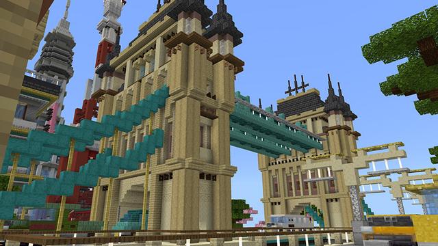 Screenshot of the Minecraft Bedrock Marketplace product Farlands Cities created by Octovon.