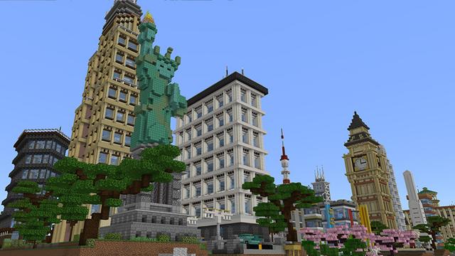 Screenshot of the Minecraft Bedrock Marketplace product Farlands Cities created by Octovon.