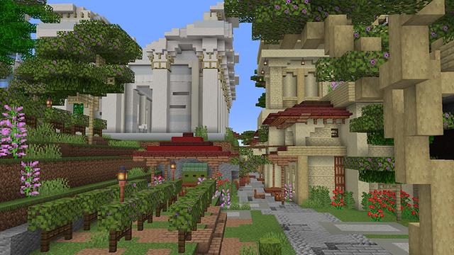 Screenshot of the Minecraft Bedrock Marketplace product Farlands Cities created by Octovon.