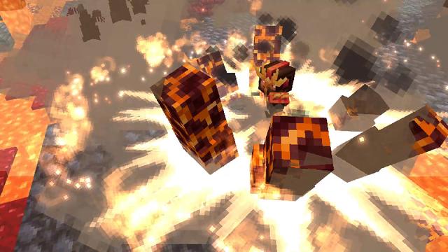 Screenshot of the Minecraft Bedrock Marketplace product Gauntlets Add-On created by Octovon.