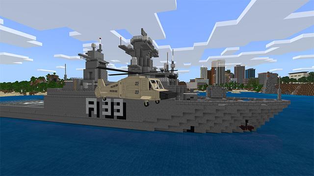 Screenshot of the Minecraft Bedrock Marketplace product Helicopters created by Octovon.