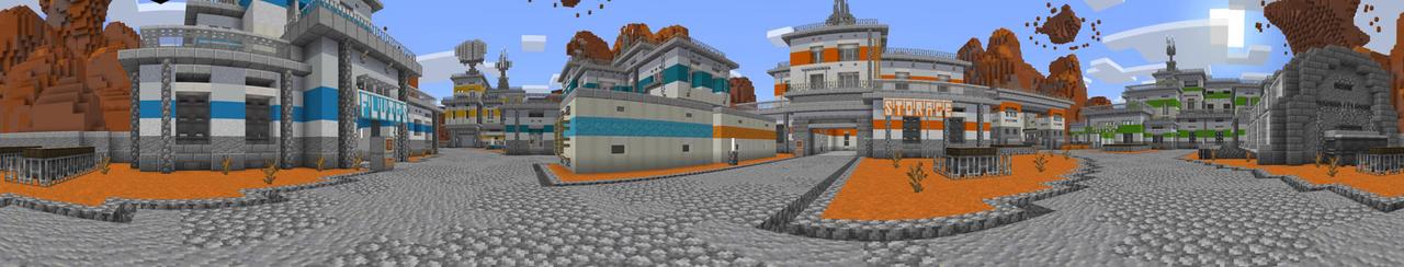 Panorama of the Minecraft Bedrock Marketplace product Impostors created by Octovon.