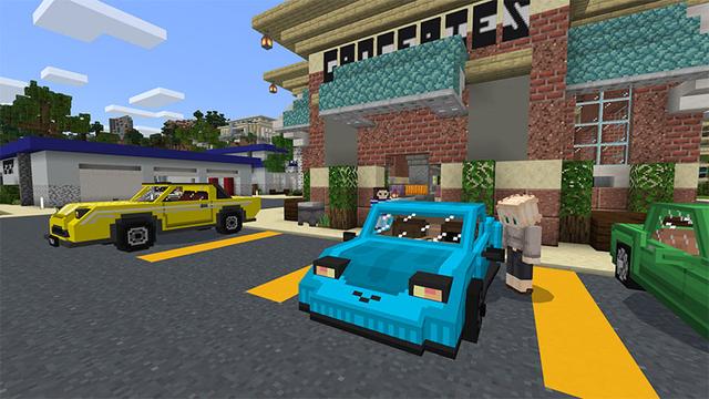 Screenshot of the Minecraft Bedrock Marketplace product Luxury Car Dealership created by Octovon.