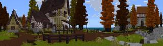 Panorama of the Minecraft Bedrock Marketplace product Medieval Furniture created by Octovon.