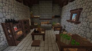 Screenshot of the Minecraft Bedrock Marketplace product Medieval Furniture created by Octovon.