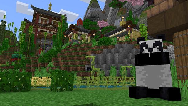 Screenshot of the Minecraft Bedrock Marketplace product Mountain Settlement created by Octovon.