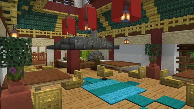 Screenshot of the Minecraft Bedrock Marketplace product Mountain Settlement created by Octovon.