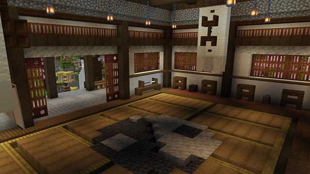 Screenshot of the Minecraft Bedrock Marketplace product Shinobi House created by Octovon.