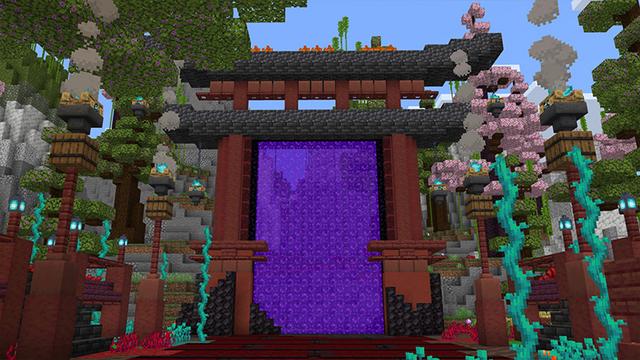 Screenshot of the Minecraft Bedrock Marketplace product Shinobi House created by Octovon.
