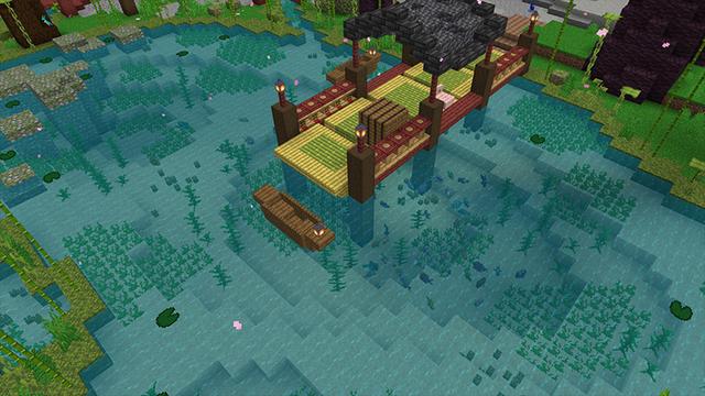 Screenshot of the Minecraft Bedrock Marketplace product Shinobi House created by Octovon.