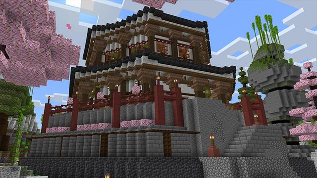 Screenshot of the Minecraft Bedrock Marketplace product Shinobi House created by Octovon.