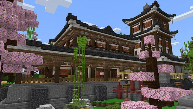 Screenshot of the Minecraft Bedrock Marketplace product Shinobi House created by Octovon.