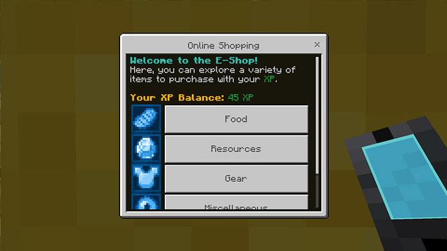 Screenshot of the Minecraft Bedrock Marketplace product Shipping Services Add-On created by Octovon.