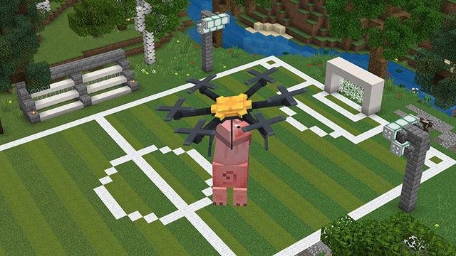 Screenshot of the Minecraft Bedrock Marketplace product Shipping Services Add-On created by Octovon.