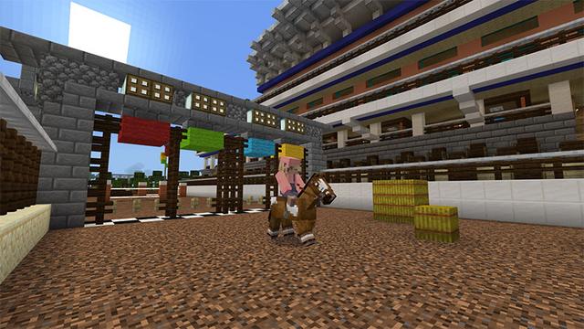 Screenshot of the Minecraft Bedrock Marketplace product Stonecreek Stables: Grand Prix created by Octovon.