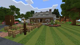 Screenshot of the Minecraft Bedrock Marketplace product Stonecreek Stables created by Octovon.