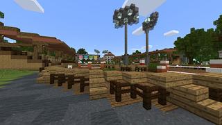Screenshot of the Minecraft Bedrock Marketplace product Stonecreek Stables created by Octovon.