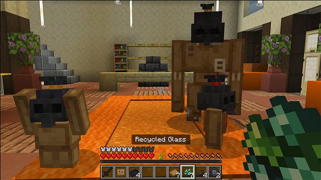 Screenshot of the Minecraft Bedrock Marketplace product Trash & Recycling Add-On created by Octovon.