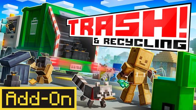 Thumbnail of the Minecraft Bedrock Marketplace product Add-On „Müll & Recycling“ created by Octovon.