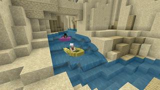 Screenshot of the Minecraft Bedrock Marketplace product Tropical Boat Race created by Octovon.