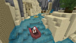 Screenshot of the Minecraft Bedrock Marketplace product Tropical Boat Race created by Octovon.