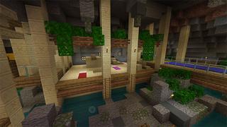 Screenshot of the Minecraft Bedrock Marketplace product Underground Oasis created by Octovon.