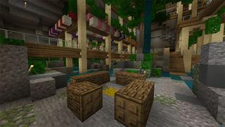 Screenshot of the Minecraft Bedrock Marketplace product Underground Oasis created by Octovon.