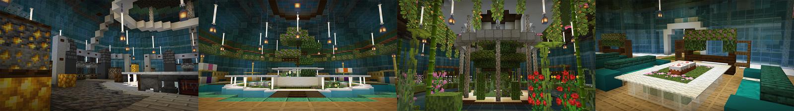 Panorama of the Minecraft Bedrock Marketplace product Underwater World created by Octovon.