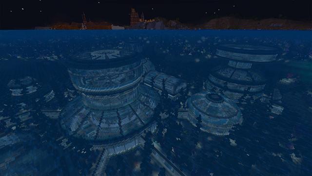 Screenshot of the Minecraft Bedrock Marketplace product Underwater World created by Octovon.