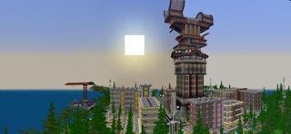 Panorama of the Minecraft Bedrock Marketplace product Villain Tower created by Octovon.