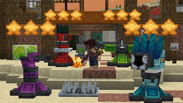 Screenshot of the Minecraft Bedrock Marketplace product ZOMBIE TOWER DEFENSE created by Octovon.