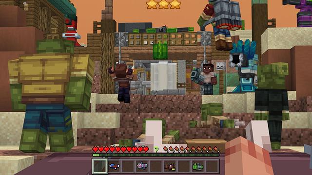 Screenshot of the Minecraft Bedrock Marketplace product ZOMBIE TOWER DEFENSE created by Octovon.