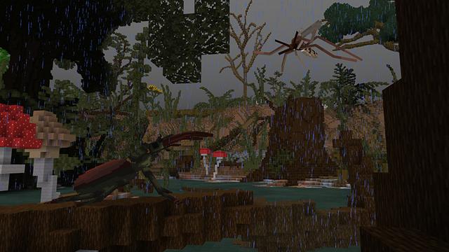 Screenshot of the Minecraft Bedrock Marketplace product Downsized: World of Insects created by Odd Block.