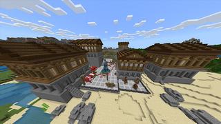 Screenshot of the Minecraft Bedrock Marketplace product 100 Hearts Survival created by Odyssey Builds.