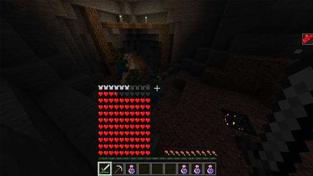 Screenshot of the Minecraft Bedrock Marketplace product 100 Hearts Survival created by Odyssey Builds.