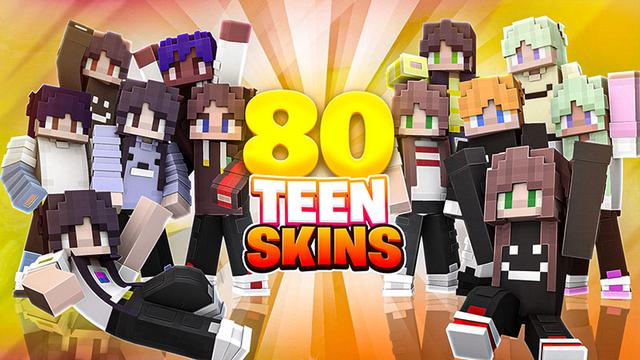 Thumbnail of the Minecraft Bedrock Marketplace product 80 Teen Skins created by Odyssey Builds.