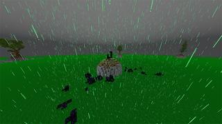 Screenshot of the Minecraft Bedrock Marketplace product Acid Rain Survival created by Odyssey Builds.
