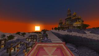 Screenshot of the Minecraft Bedrock Marketplace product Arabian Castle created by Odyssey Builds.