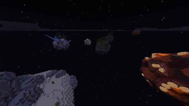 Screenshot of the Minecraft Bedrock Marketplace product Biome Planets created by Odyssey Builds.
